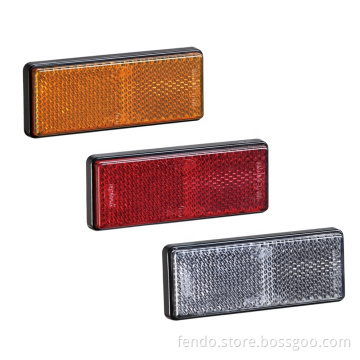 Fast Delivery ADR E4 Amber Red Rectangular Safety PC Truck Trailer Reflectors
